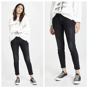RTA Boy Skinny Black High Rise Jeans 29 X 28